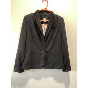 Excellent JC Penney JCP Women's Lined Blazer - M-black-Pockets-shoulderpads